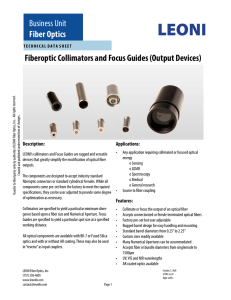 Business Unit Fiber Optics Business Unit Fiber Optics Fiberoptic