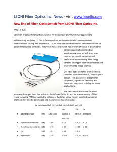 FIBERTech RoMack New Fiber Optic Switch