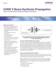 CODE V Beam Synthesis Propagation - Optical Design