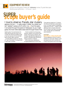 scope buyer`s guide - Astronomy Magazine