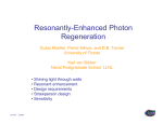 Resonantly-Enhanced Photon Regeneration
