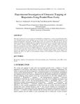 Experimental Investigation of Ultrasonic Trapping