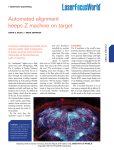 Automated alignment keeps Z machine on target