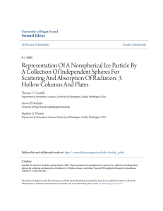 Representation Of A Nonspherical Ice Particle By A