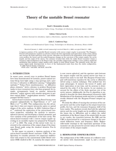 Theory of the unstable Bessel resonator