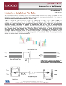 Introduction to Multiplexing in Fiber Optics