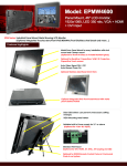 Model: EPMW4600 - Industrial Touch Screen LCD Monitor