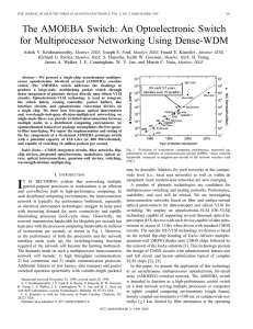 The AMOEBA switch: an optoelectronic switch for multiprocessor