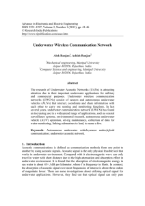 Underwater Wireless Communication Network
