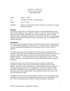 Proposal memo example - University of Portland