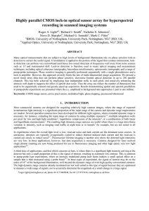 Highly parallel CMOS lock-in optical sensor array for hyperspectral