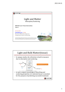 Light & Matter: Absorption and Scattering