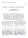 Food choice behaviour may promote habitat specificity in mixed