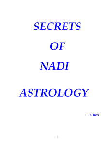 SECRETS OF NADI ASTROLOGY