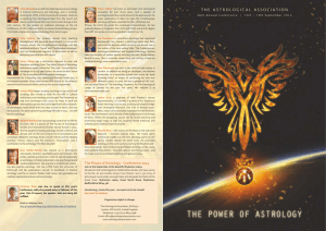Conference 2014 - The Astrological Association