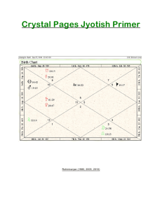 Crystal Pages Jyotish Primer