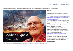 12 Zodiac "Doodles"