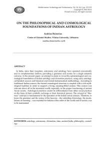 FOUNDATIONS OF INDIAN ASTROLOGY