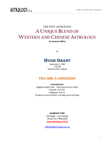 AUNIQUE BLEND OF WESTERN AND CHINESE ASTROLOGY