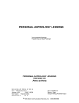 PERSONAL ASTROLOGY LESSONS