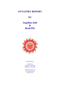 SYNASTRY REPORT for Angelina Jolie