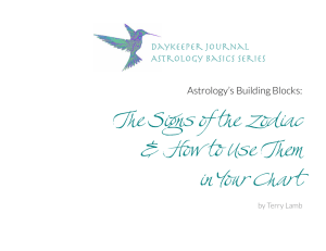 The Signs of the Zodiac &amp; How to Use Them Daykeeper Journal