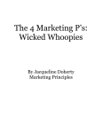 The 4 Marketing P`s: Wicked Whoopies
