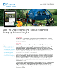 Bass Pro Shops: Reengaging inactive subscribers