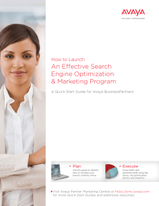Effective Search Marketing How-To Guide | Avaya MarketLeaders