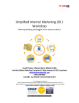 Simplified Internet Marketing Workshop Module
