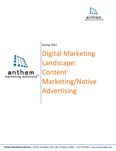 Digital Marketing Landscape - Anthem Marketing Solutions