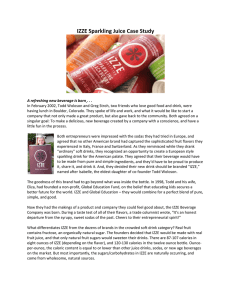 IZZE Sparkling Juice Case Study