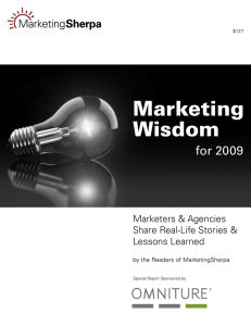 Marketing Wisdom - MarketingSherpa