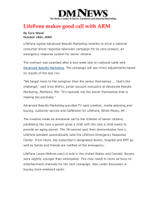 LifeFone makes good call with ARM