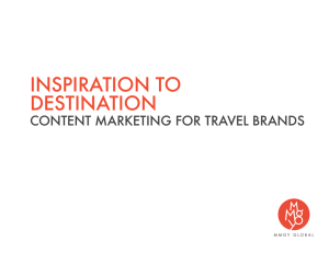 content marketing for travel brands