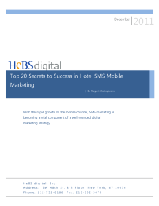 Top 20 Secrets to Success in Hotel SMS Mobile