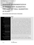 Adaptive experimentation in interactive marketing: The case of viral