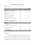 Internal Factor Evaluation Paper
