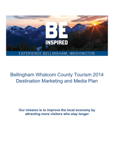 Bellingham Whatcom County Tourism Marketing Plan