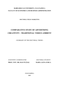comparative study of advertising creativity