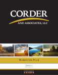 Marketing Plan - Corder and Associates, LLC