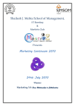 Marketing Continuum - Shailesh J. Mehta School of Management
