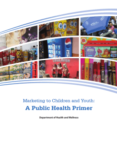 Marketing to Children and Youth - Union of Nova Scotia Municipalities