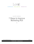 7 Steps to Improve Marketing ROI - Charter