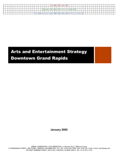 Arts and Entertainment Strategy