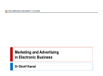 Marketing and Advertising in Electronic Business