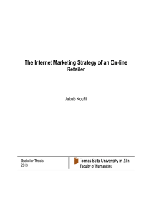 The Internet Marketing Strategy of an On