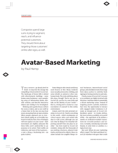 Avatar-Based Marketing