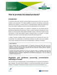 How to promote bio-based products?  Introduction