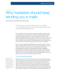 Why marketers should keep sending you e-mails